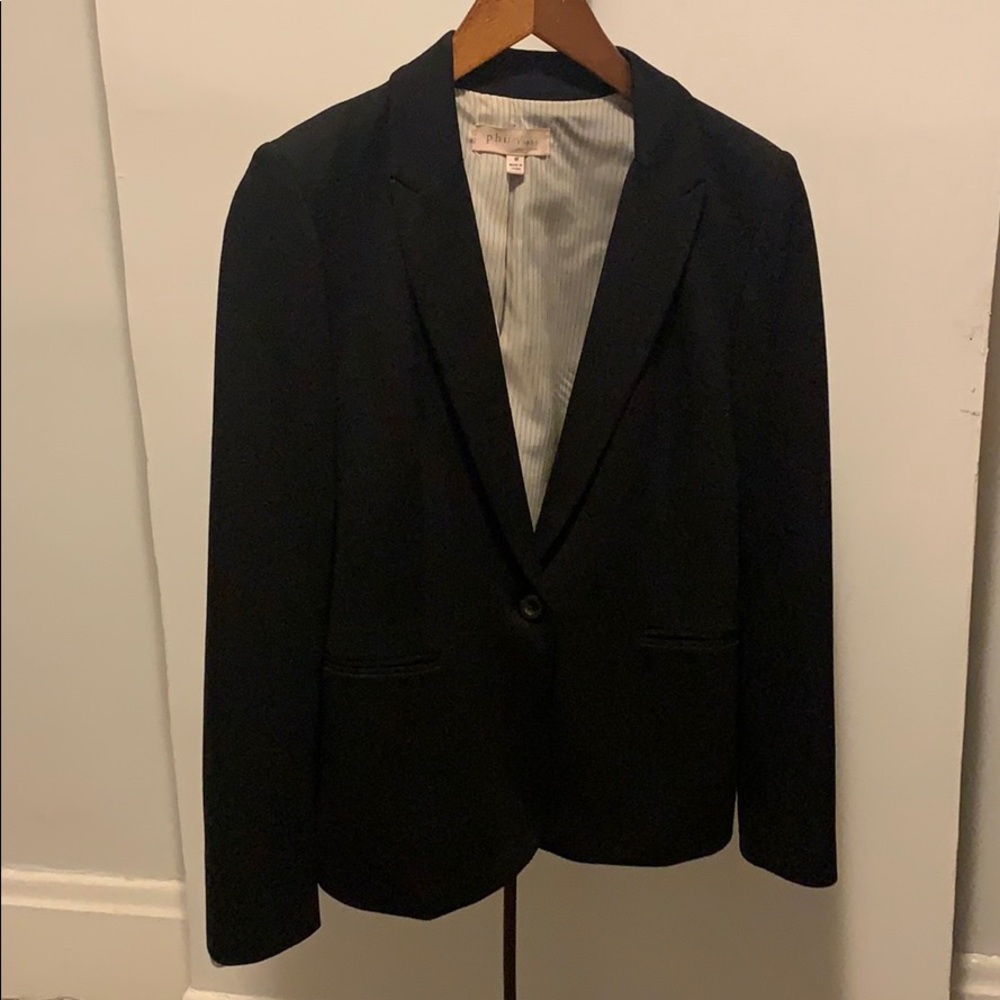 Philosophy Size Medium Black Basic Blazer - image 1